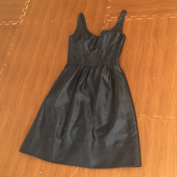 Vintage 90s JS Boutique Navy Pocket Dress! - Picture 1 of 8